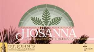 Read more about the article Palm Sunday/Confirmation Sunday Service – March 29, 2026